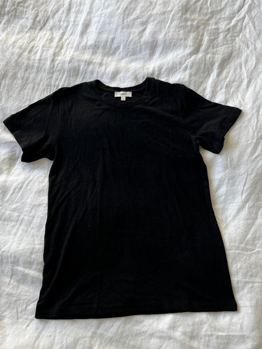 ozma of california classic tee regen silk noil jersey